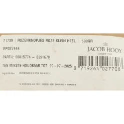 Jacob Hooy Rozenknopjes Roze Klein 500 gr