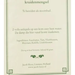 Jacob Hooy Stoombad Kruidenmengsel 80 gr