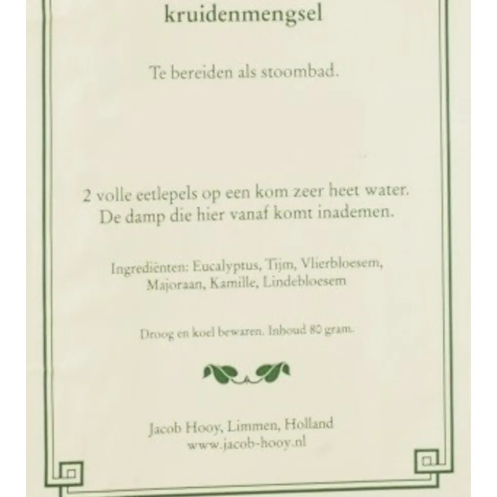 Jacob Hooy Stoombad Kruidenmengsel 80 gr