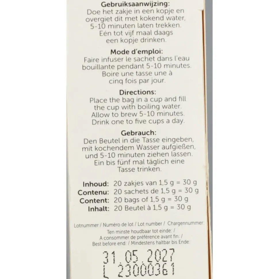 Jacob Hooy Thee Ontzuring 20 stuks