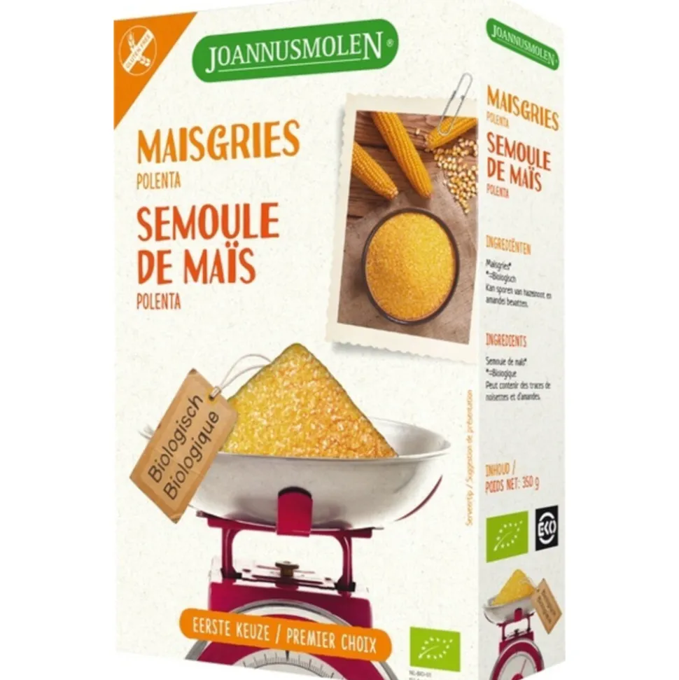 Joannusmolen Maisgriesmeel Polenta Glutenvrij Bio 350 gr