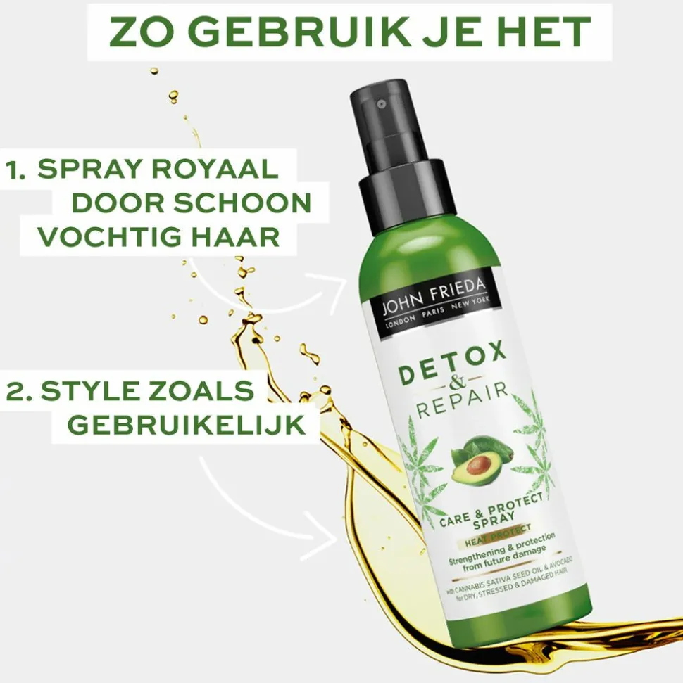 John Frieda Detox & Repair Protect Spray 250 ml