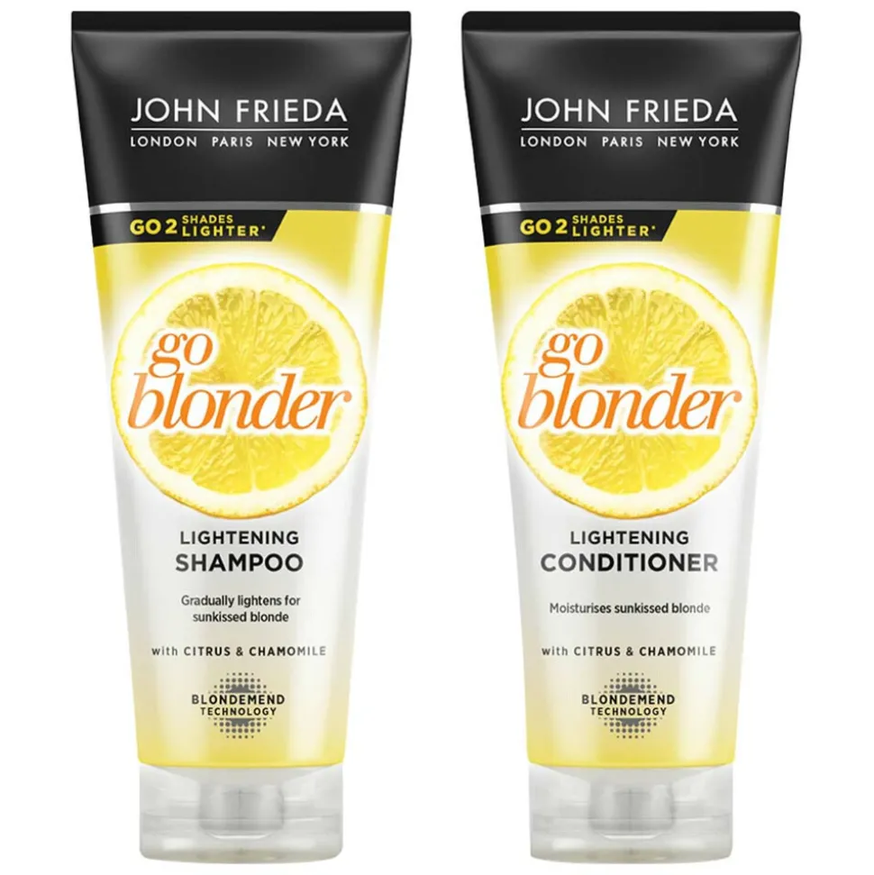 John Frieda Sheer Blonde Go Blonder - Shampoo 1x 250 ml & Conditioner 1x 250 ml - Pakket