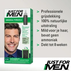 Just for Men Haarkleuring Donkerbruin H45 1 set