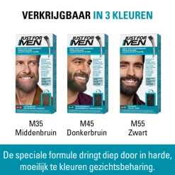 Just for Men Snor en Baard Donkerbruin M45 1 set