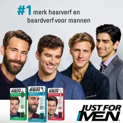 Just for Men Snor en Baard Donkerbruin M45 1 set