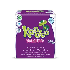 Kandoo Vochtige Toiletdoekjes Sensitive 3 x 60 stuks