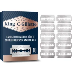 King C. Gillette Double Edge Safety Razor Navulling Scheermesjes 10 stuks