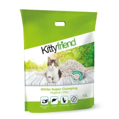 Kitty Friend Kattenbakvulling Vegetal White Super Clumping Litter 15 liter