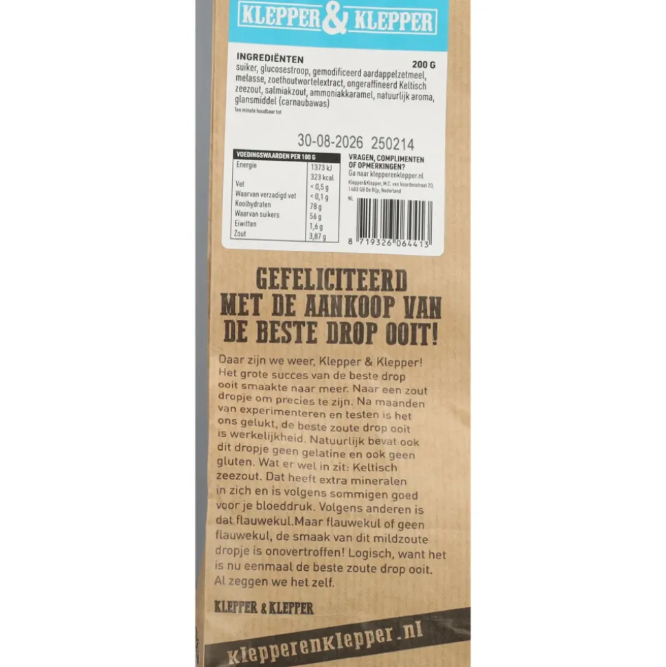 Klepper & Klepper De Beste Drop Ooit Mildzout 200 gr