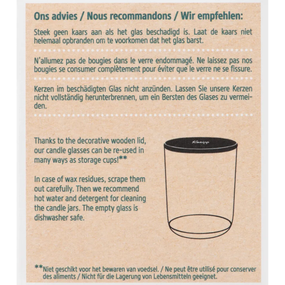 Kneipp Geurkaars Goodbye Stress - Watermint en Rosemary