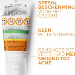 La Roche Posay Anthelios Dry Touch Anti-glim Zonnebrand SPF 50+ Gezicht 50 ml