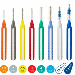 Lactona EasyGrip Ragers Recht Medium 5mm Lichtblauw 5 stuks