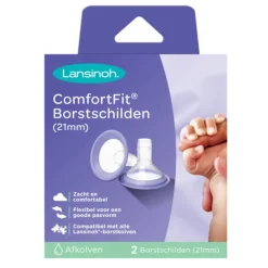Lansinoh ComfortFit Borstschilden 21 mm 2 stuks