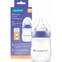 Lansinoh Drinkfles & NaturalWave Speen 160 ml