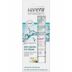Lavera Basis Sensitiv Anti-Ageing Oog Crème Q10 15 ml