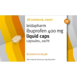 Leidapharm Ibuprofen 400 mg Liquid Caps 20 capsules