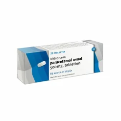 Leidapharm Paracetamol 500 mg Ovaal 20 tabletten