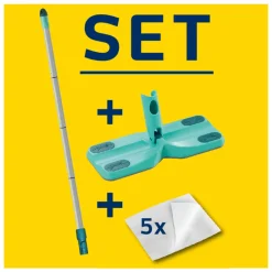 Leifheit Clean & Away Vloerwisser Set met 5 Stofdoekjes