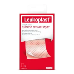 Leukoplast Cuticell® Contact Siliconen Wondcontactlaag 5 cm x 7,5 cm 5 stuks