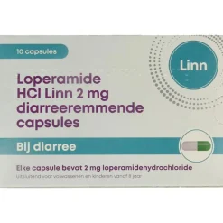 Linn Diarreeremmer Loperamide 2mg 10 capsules