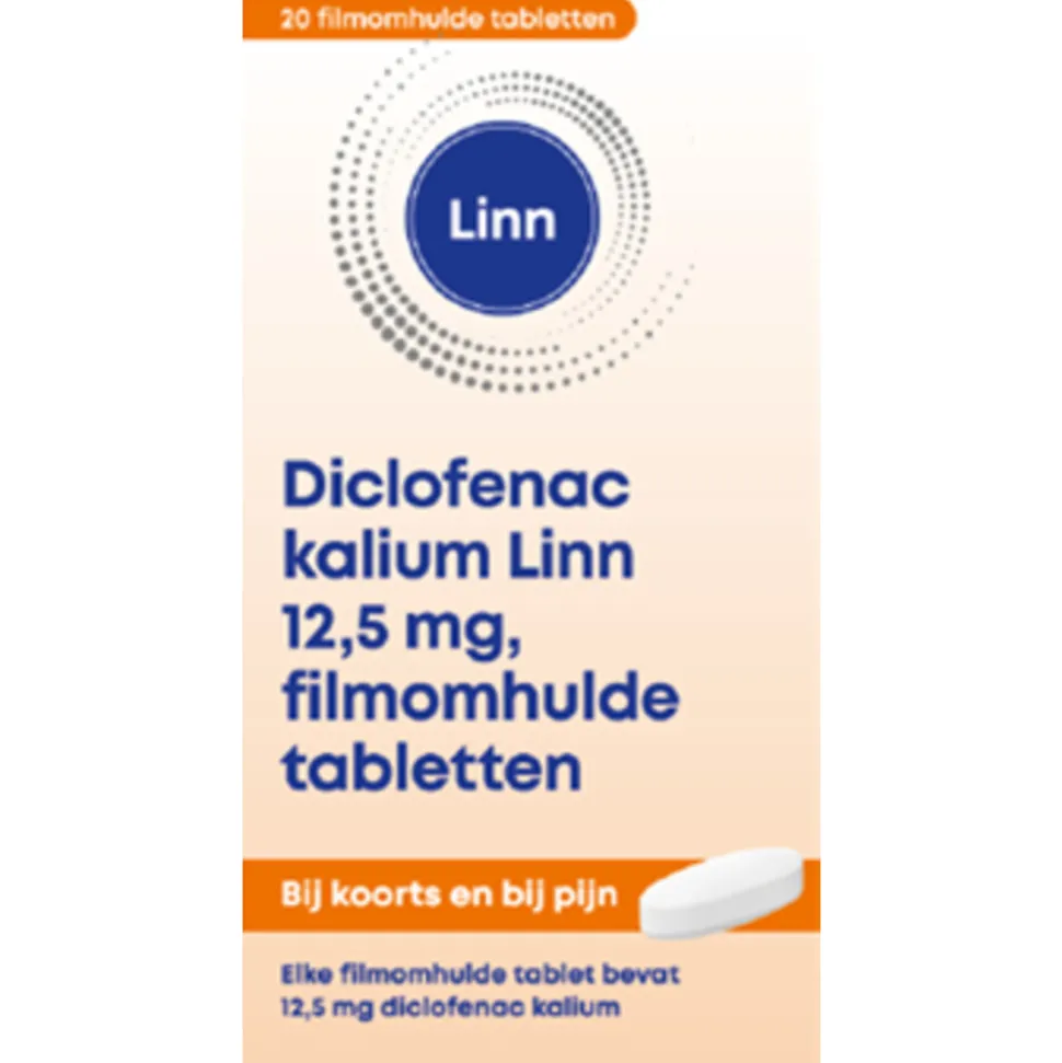 Linn Diclofenac kalium 12,5 mg 20 tabletten