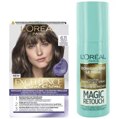 L'Oréal Cool Cream - Donkerblond + Uitgroeispray Pakket