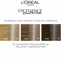 L'Oréal Excellence Cool Crème Permanente Crèmekleuring 8.11 - Ultra As Lichtblond