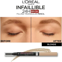 L'Oréal 24H Brow Filling Triangular Pencil 7.0 Blonde 1 ml