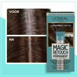 L'Oréal Magic Retouch Permanent 4 Middenbruin 95 gr