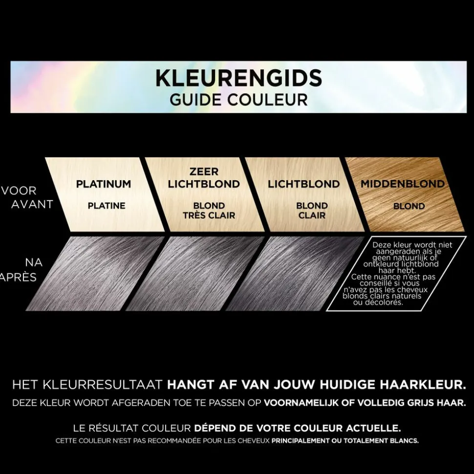 L'Oréal Preference Vivids Permanente Haarkleuring 9.112 Smokey Grey