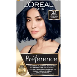 L'Oréal Préférence Permanente Haarkleuring 2.1 Blauw Zwart