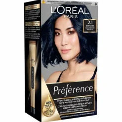 L'Oréal Préférence Permanente Haarkleuring 2.1 Blauw Zwart