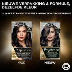 L'Oréal Préférence Permanente Haarkleuring 3.0 Donkerbruin