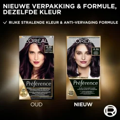 L'Oréal Préférence Permanente Haarkleuring 4.26 Intens Bordeaux