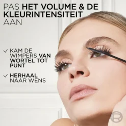 L'Oréal Telescopic Mascara Waterproof Zwart 8 ml