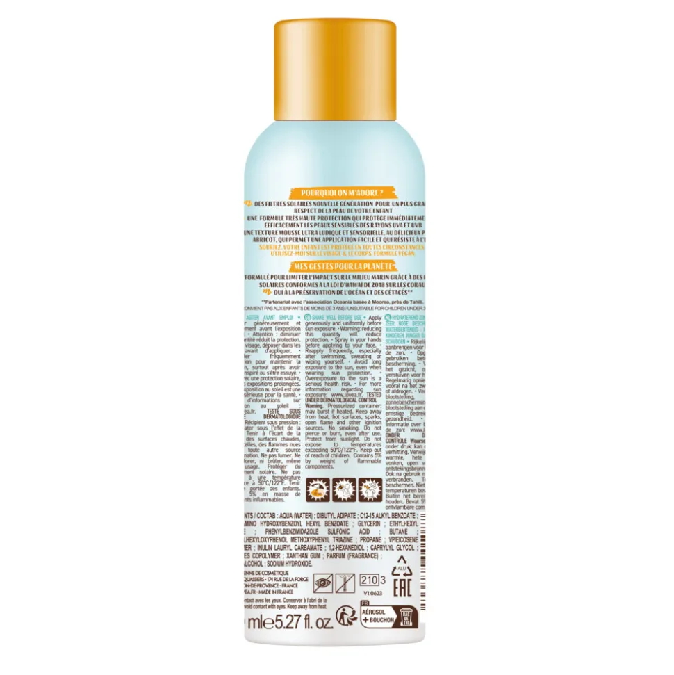Lovea Sun Zonnebrand Kids Mousse Very High Protection SPF 50+ 150 ml