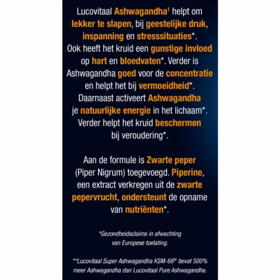 Lucovitaal Ashwagandha KSM-66 Super 30 capsules