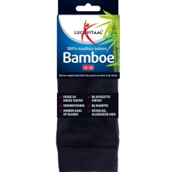 Lucovitaal Bamboe Sok Lang Blauw Maat 35-38 1 paar