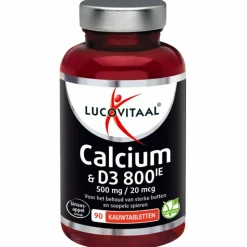Lucovitaal Calcium 500mg + D3 20 mcg Kauwtabletten 90 kauwtabletten