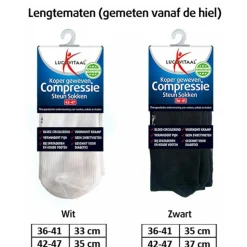 Lucovitaal Compressie Steun Sokken Zwart maat 36-41 1 paar