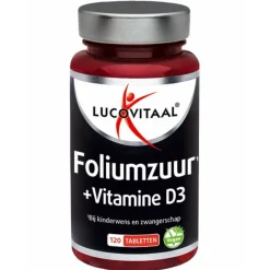 Lucovitaal Foliumzuur + Vitamine D3 120 tabletten