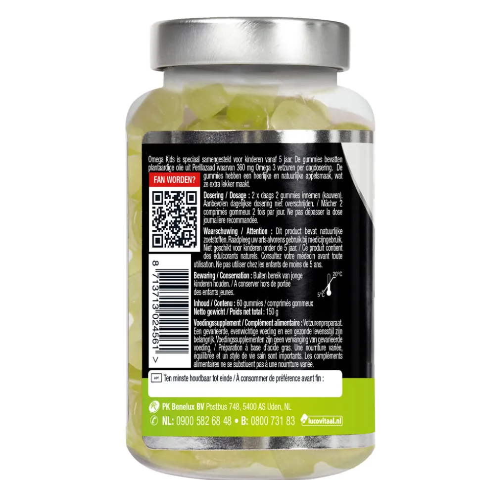 Lucovitaal Gummies Omega 3 Kids 60 Gummies