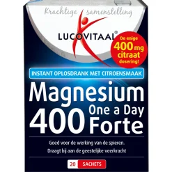 Lucovitaal Magnesium 400 Forte One a Day 20 sachets