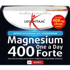 Lucovitaal Magnesium 400 Forte One a Day 60 sachets