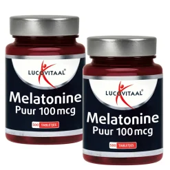 Lucovitaal Melatonine 100mcg DUO Pack 2x500 tabletten