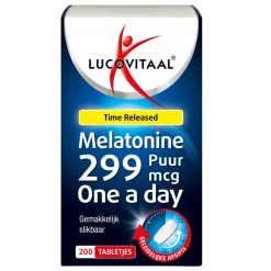 Lucovitaal Melatonine Puur 0,299mg Time Released 200 tabletten