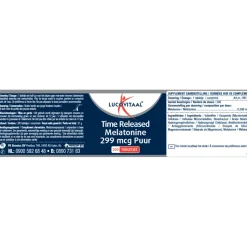 Lucovitaal Melatonine Puur 0,299mg Time Released 200 tabletten