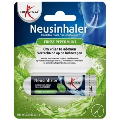 Lucovitaal Neusinhaler Vrijer Ademen Frisse Pepermunt 1 gr