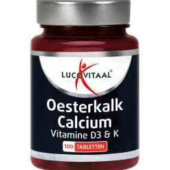 Lucovitaal Oesterkalk Calcium Vitamine D3 & K 100 tabletten